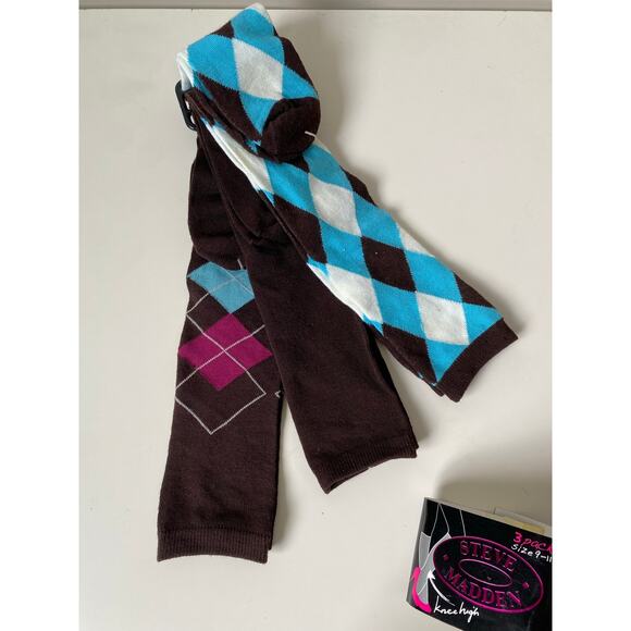 Steve Madden 3 Pack Knee High Socks- Size 9-11 - Picture 2 of 4